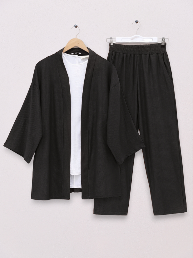 Fakir Kol Salaş Kimono Takım -Siyah